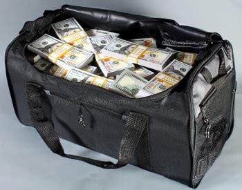 how much would a duffel bag of money weigh
